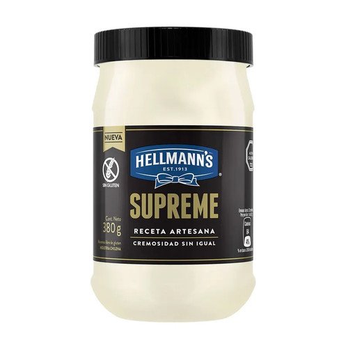 MAYONESA SUPREME CLASICA HELLMANNS 12X380 GR