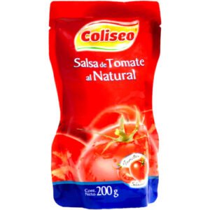 SALSA DE TOMATE NATURAL COLISEO 36X200GR