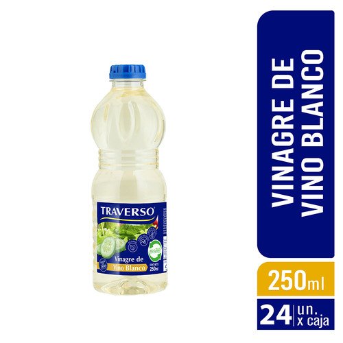 VINAGRE BLANCO TRAVERSO 24X250ML