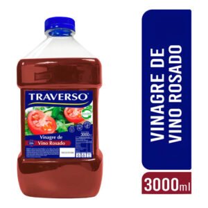 VINAGRE VINO ROSADO TRAVERSO PET 4X3000CC