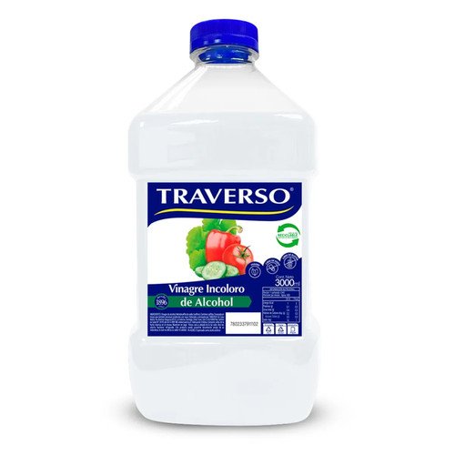 VINAGRE INCOLORO TRAVERSO PET 4X3000CC