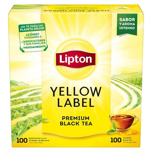 TE LIPTON YELLOW LABEL 10X100BLS