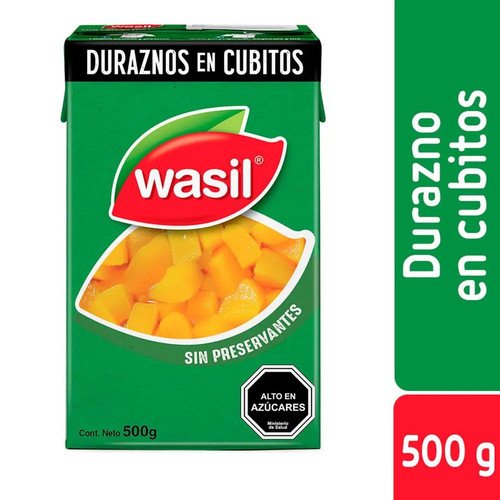 DURAZNO EN CUBITOS WASIL 16X500 GR