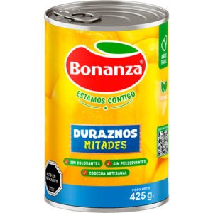 DURAZNOS EN MITADES BONANZA 24X425 GR