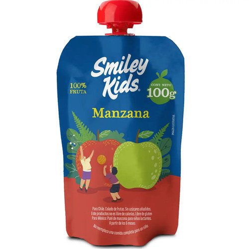 COMPOTA MANZANA SMILEY KIDS 100G