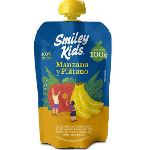 COMPOTA MANZANA PLATANO SMILEY KIDS 100G