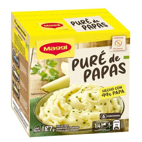 PURE DE PAPAS MAGGI 12X187GR