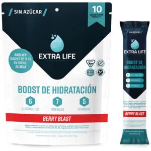 ISOTONICO EXTRA LIFE DISPLAY BERRY BLAST 10X15GR