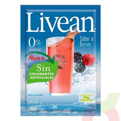 JUGO EN POLVO BERRIES LIVEAN NAC CN 10X7G
