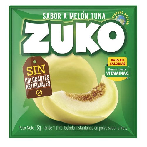 JUGO EN POLVO MELON TUNA ZUKO 10X15G