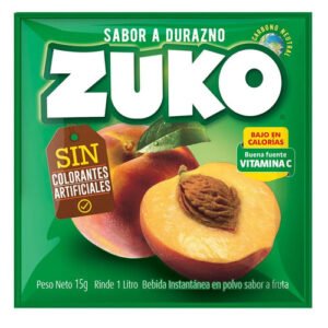 JUGO EN POLVO DURAZNO ZUKO 10X15G