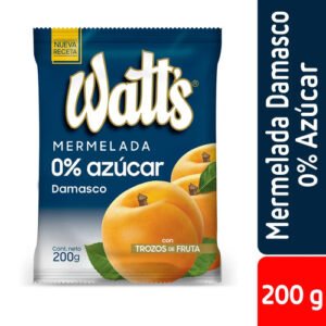 MERMELADA S/AZUCAR DAMASCO WATT 24X200GR