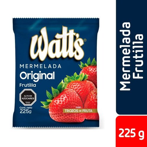 MERMELADA FRUTILLA WATTS 12X225GR