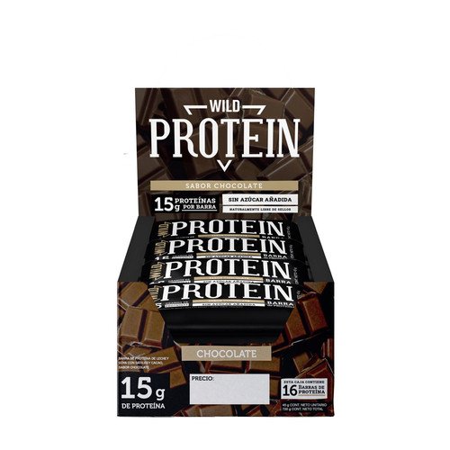 BARRA CHOCOLATE WILD PROTEIN 12X16X45GR