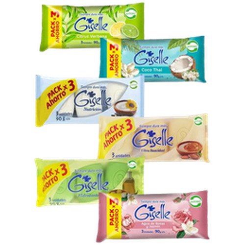 JABON GISELLE AROMO TOILETTE PACK X3 20X270GRS