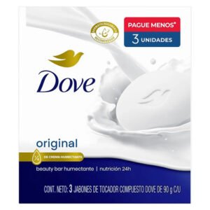 JABON BARRA BLANCO DOVE 16X3X90GR