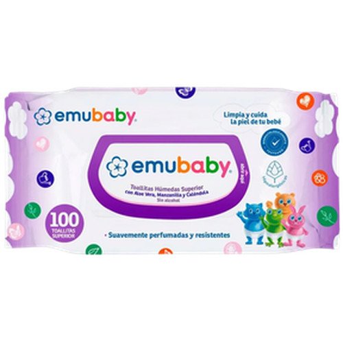 TOALLA HUMEDA SUPERIOR EMUWIPES 3X100UN