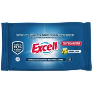TOALLITAS DESINFECTANTES EXCELL 12X50UN