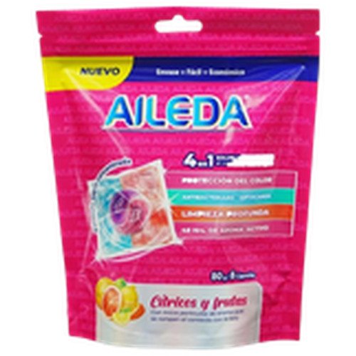 DETERGENTE CAPS SACHET CITRICO AILEDA 80GRX80