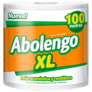 TOALLA PAPEL XL ABOLENGO 6X100 MT