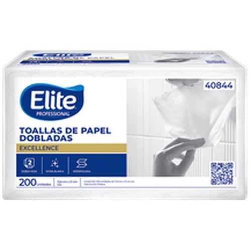 TOALLA PAPEL DOBLADA ELITE 200UN X18