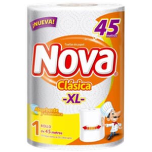 TOALLA PAPEL CLASICA NOVA 12X1ROLLO 45 MT
