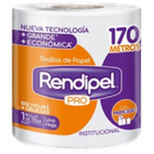 TOALLA PAPEL RENDIPEL PRO H/S 8X1X170MTS