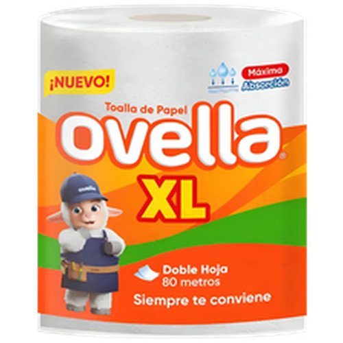 TOALLA PAPEL DH OVELLA 6X1 ROLLO 80MT