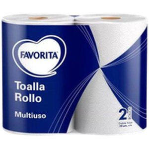 TOALLA PAPEL FAVORITA 8X2ROLLOS 22MT