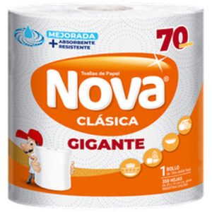 TOALLA PAPEL CLASICA NOVA 8X1 ROLLO 70 MT