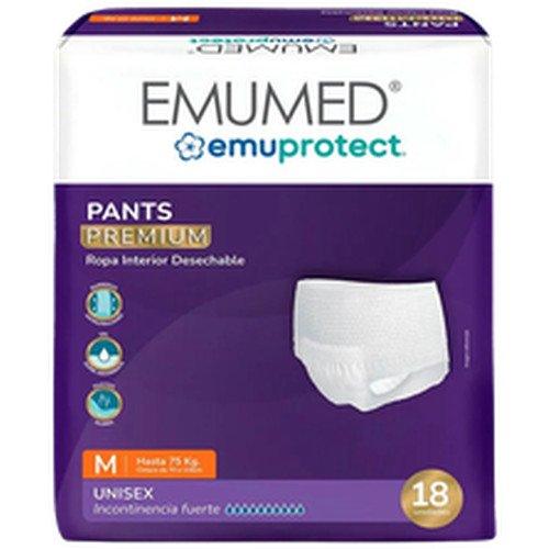 PANAL PANTS ADULTO M EMUMED 4X18 UN