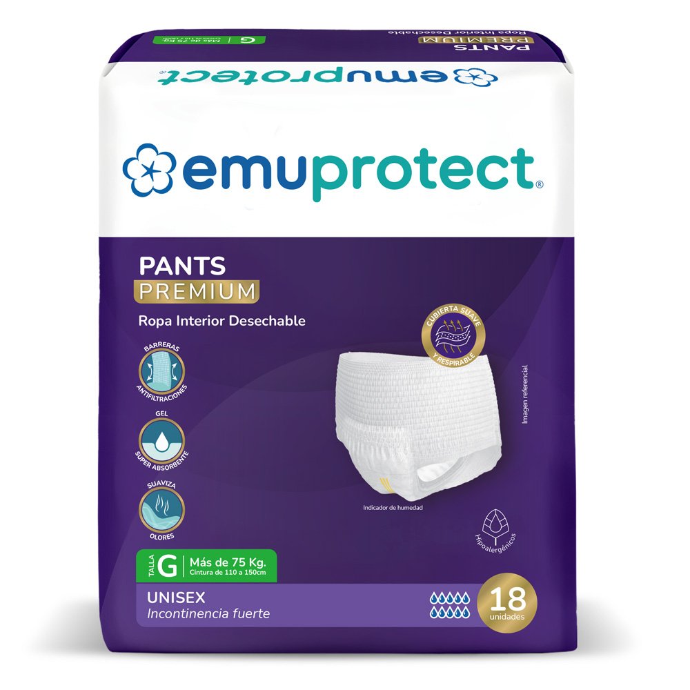 PANAL PANTS ADULTO G EMUMED 4X18 UN