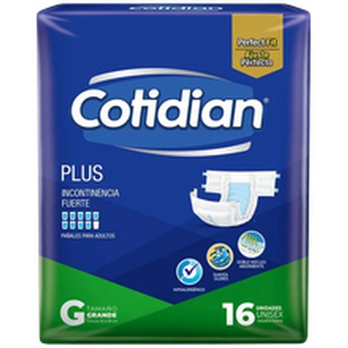 PANAL ADULTO COTIDIAN PLUS G 4X16UN
