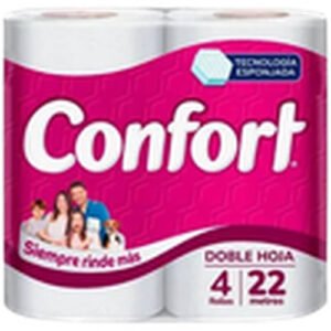 PAPEL HIGIENICO DOBLE/H 22MT CONFORT 12X4 ROLLOS