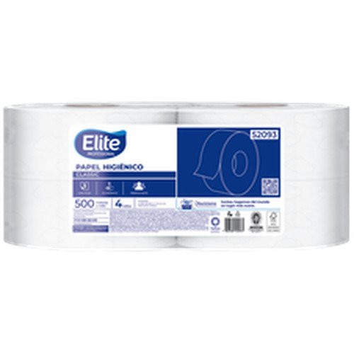 PAPEL HIGIENICO JUMBO ECON. 500MT ELITE 1X4 ROLLOS