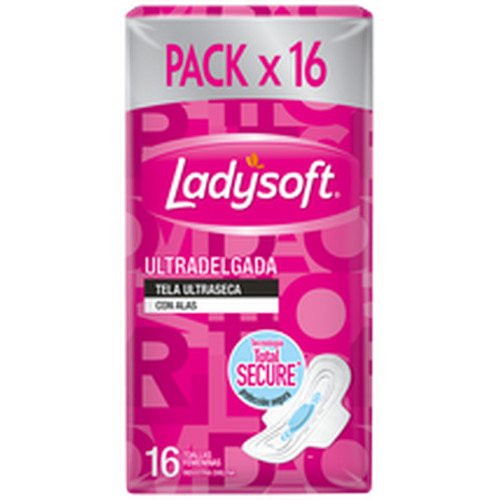 TOALLA FEMENINA ULTRA FINA MALLA LADYSOFT 24X8 UN