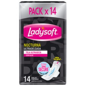 TOALLA FEMENINA UD MALLA C/A NOCT LADYSOFT 12X14UN