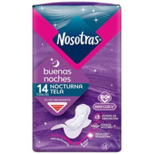 TOALLA FEMENINA U/D MALLA BN NOSOTRAS 16X14 UN