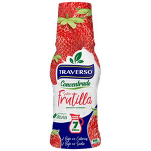 JUGO CONCENTRADO FRUTILLA PET TRAVERSO 12X900CC