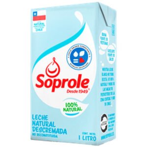LECHE DESCREMADA SOPROLE 12X1 LT
