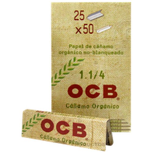 PAPELILLO CANAMO ORGANICO 1 1/4 OCB 25X 25UN
