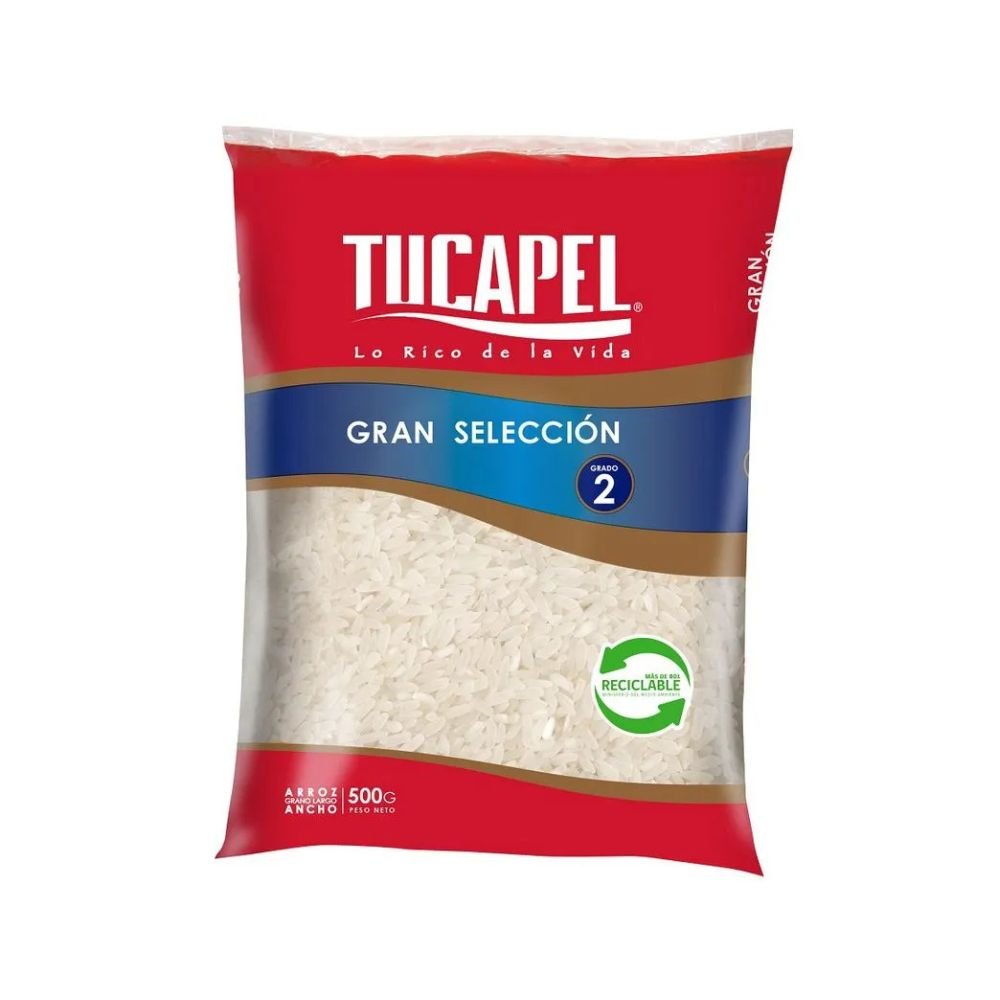 ARROZ GRAN SELECCION GRADO 2 TUCAPEL 10X500 GR
