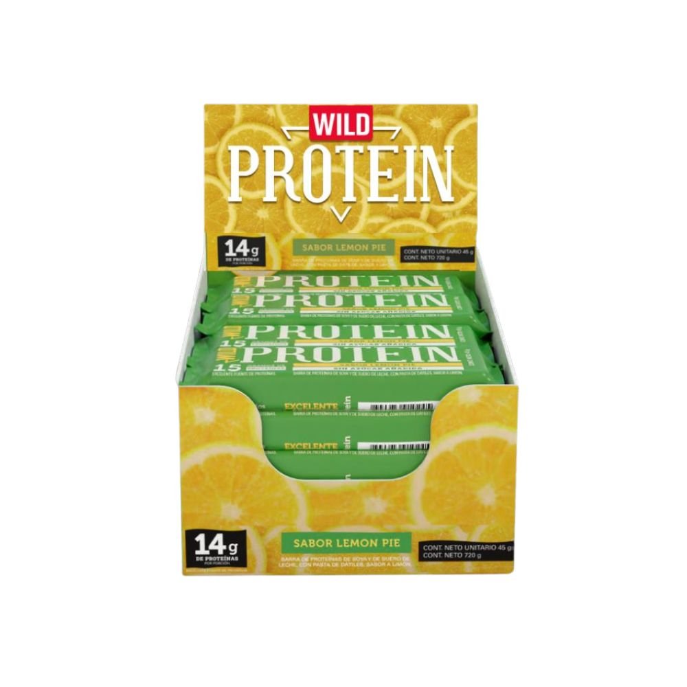 BARRA LEMON PIE WILD PROTEIN 12X16X45GR
