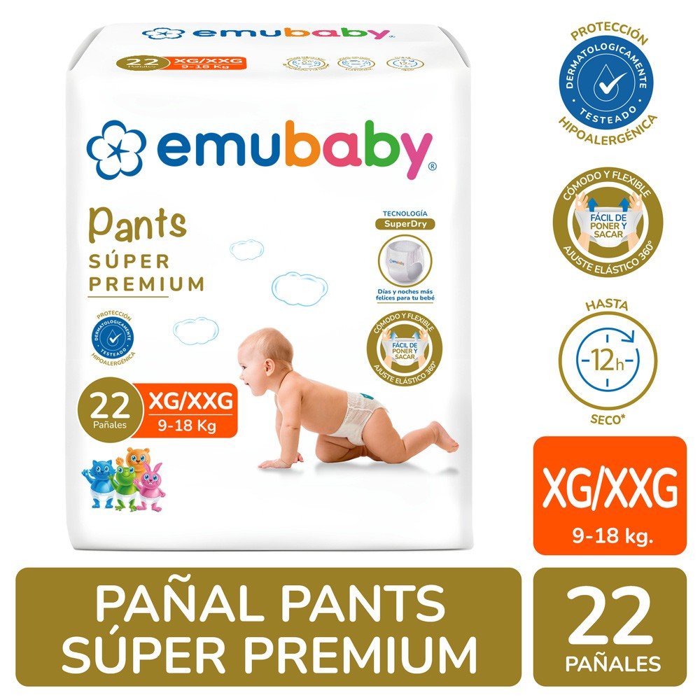 PANAL PANTS PREMIUM XG/XXG EMUBABY 8X22UN