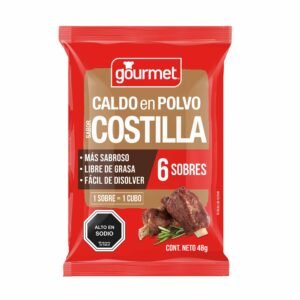Caldo en Polvo Sabor Costilla Gourmet (estuche 6 cubos)