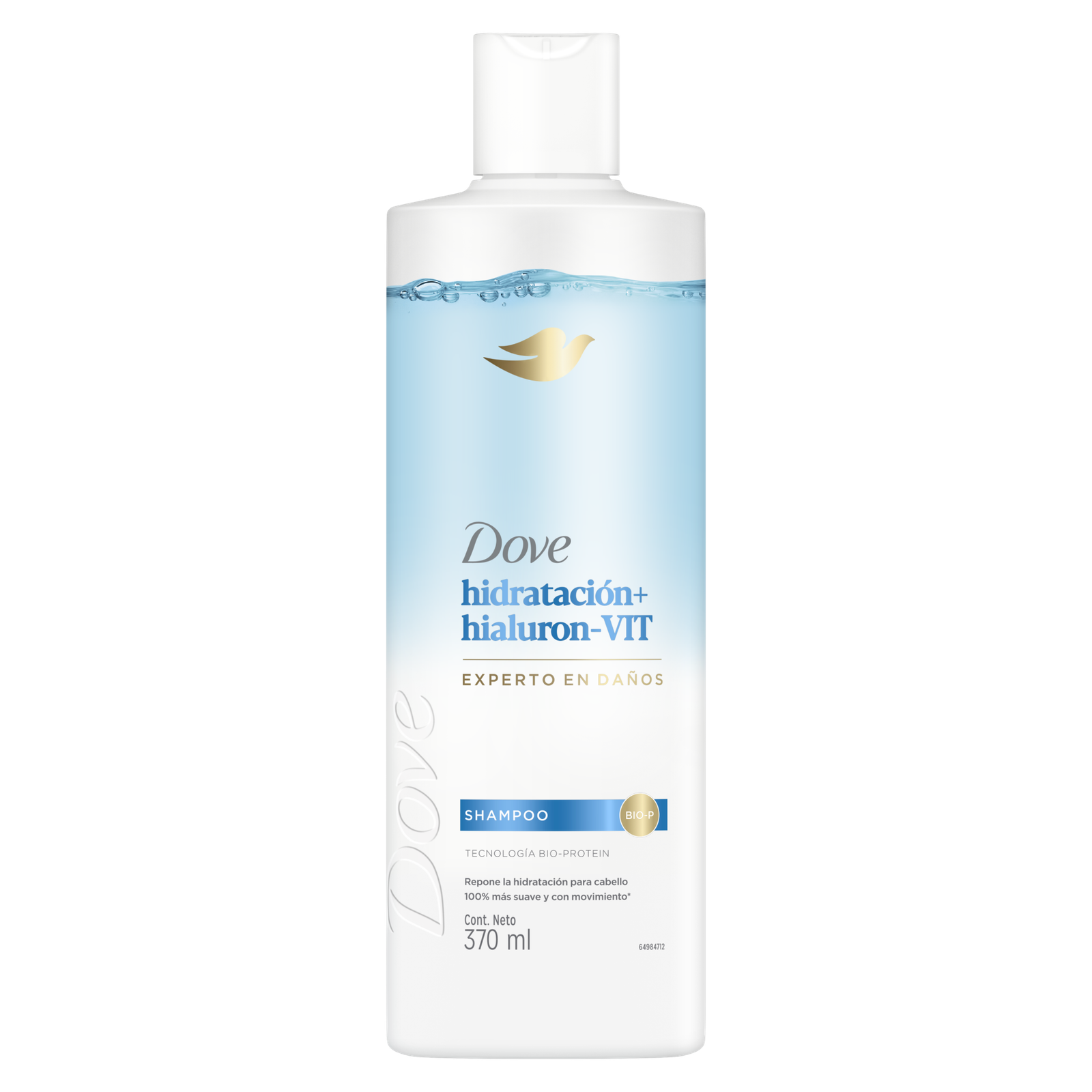 Shampoo Hidratación Ácido Hialurónico Dove 370 ml