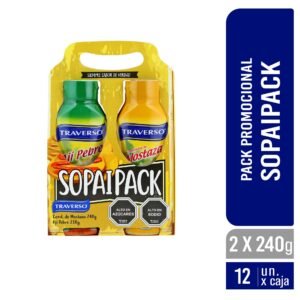SOPAIPACK MOSTAZA+AJI TRAVERSO 12X2X230GR