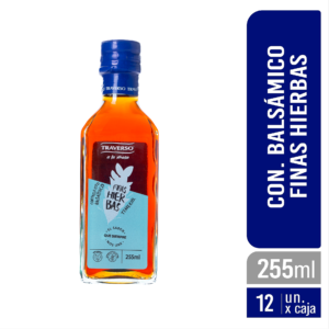 CONDIMENTO BALSAMICO BCO F/HIERBAS TRAVERSO 12x255