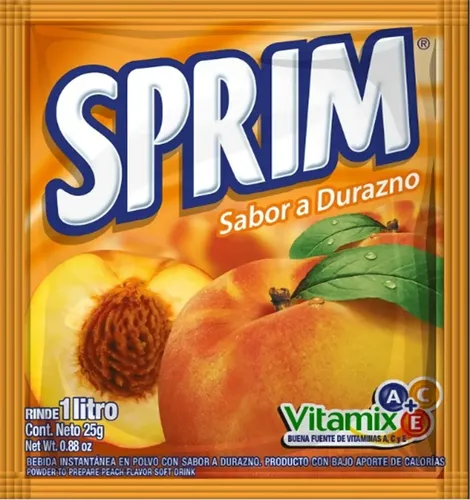 JUGO EN POLVO DURAZNO D/P SPRIM 80X10 GR