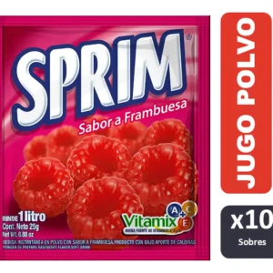JUGO EN POLVO FRAMBUESA D/P SPRIM 80X10 GR